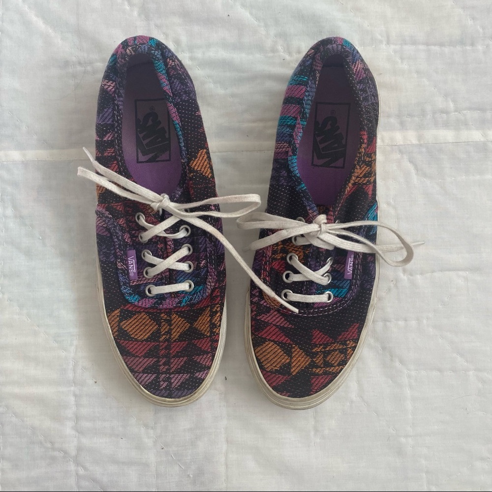 Aztec print vans size 6.5